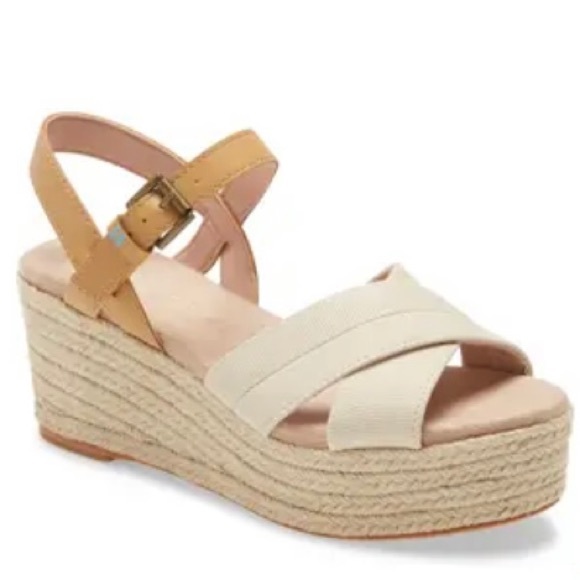 Toms Shoes - TOMS Willow Espadrille Platform Wedge Sandal